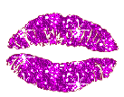 Gif animé bouche muah